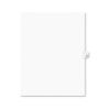 Picture of Preprinted Legal Exhibit Side Tab Index Dividers, Avery Style, 10-Tab, 63, 11 x 8.5, White, 25/Pack, (1063)