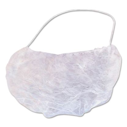 Picture of Disposable Beard Covers, Polypropylene, White, 100/PK, 10PK/CT