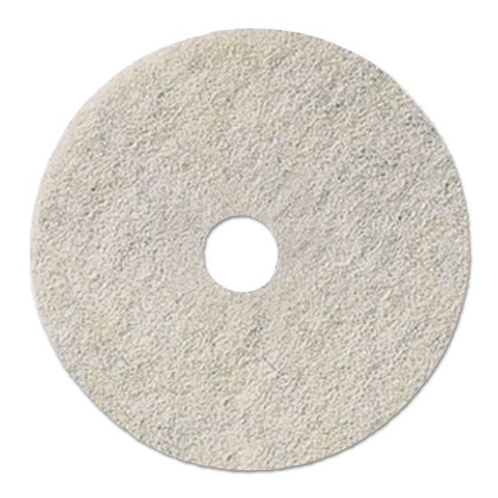 Picture of Natural White Burnishing Floor Pads, 22" Diameter, 5/Carton