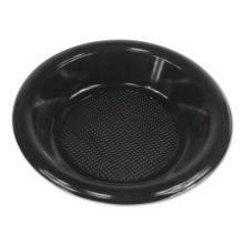 Picture of Hi-Impact Plastic Dinnerware, Bowl, 10-12 oz, Black, 1000/Carton