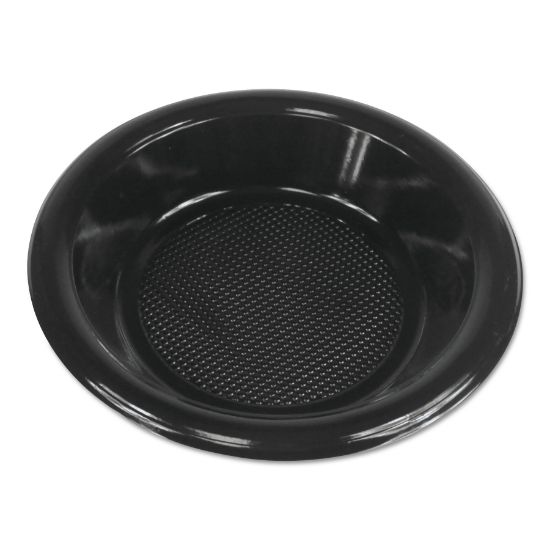 Picture of Hi-Impact Plastic Dinnerware, Bowl, 10-12 oz, Black, 1000/Carton