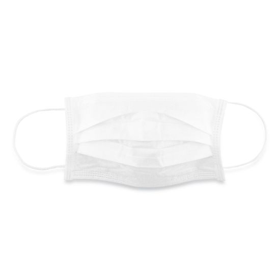 Picture of Face Mask, White, 50/Box, 40 Boxes/Carton