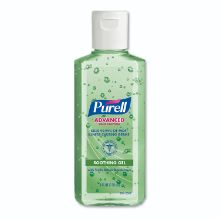 Picture of Advanced Soothing Gel Hand Sanitizer, Fresh Scent with Aloe and Vitamin E, Flip-Cap Bottle, 4 oz, 24/Carton