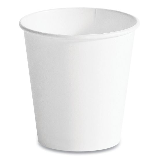 Picture of Single Wall Hot Cups, 10 oz, White, 1,000/Carton