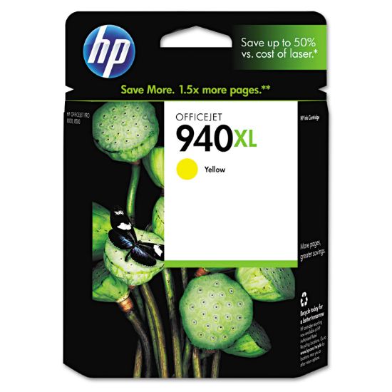 Picture of HP 940XL, (C4909AN) High Yield Yellow Original Ink Cartridge