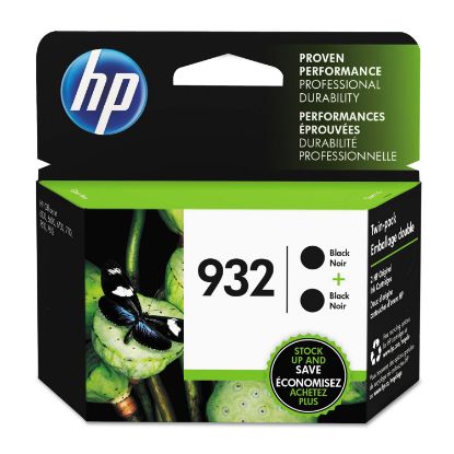 Picture of HP 932, (L0S27AN) 2-pack Black Original Ink Cartridge