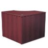 Picture of 10500 Series Curved Corner Workstation, 36w x 36d x 29.5h, Mahogany