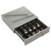 Picture of Steel Cash Drawer w/Alarm Bell & 10 Compartments, Key Lock, Stone Gray
