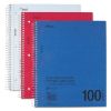 Picture of DuraPress Cover Notebook, 1 Subject, Medium/College Rule, Assorted Color Covers, 11 x 8.5, 100 Sheets