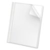 Picture of Premium Paper Clear Front Cover, 3 Fasteners, Letter, White, 25/Box