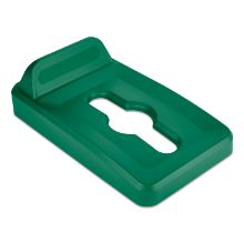 Picture of Slim Jim Single Stream Recycling Top for Slim Jim Containers, 11.52 x 20.43 x 2.8, Green