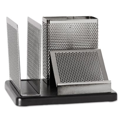 Picture of Distinctions Desk Organizer, 5 7/8 x 5 7/8 x 4 1/2, Metal/Black